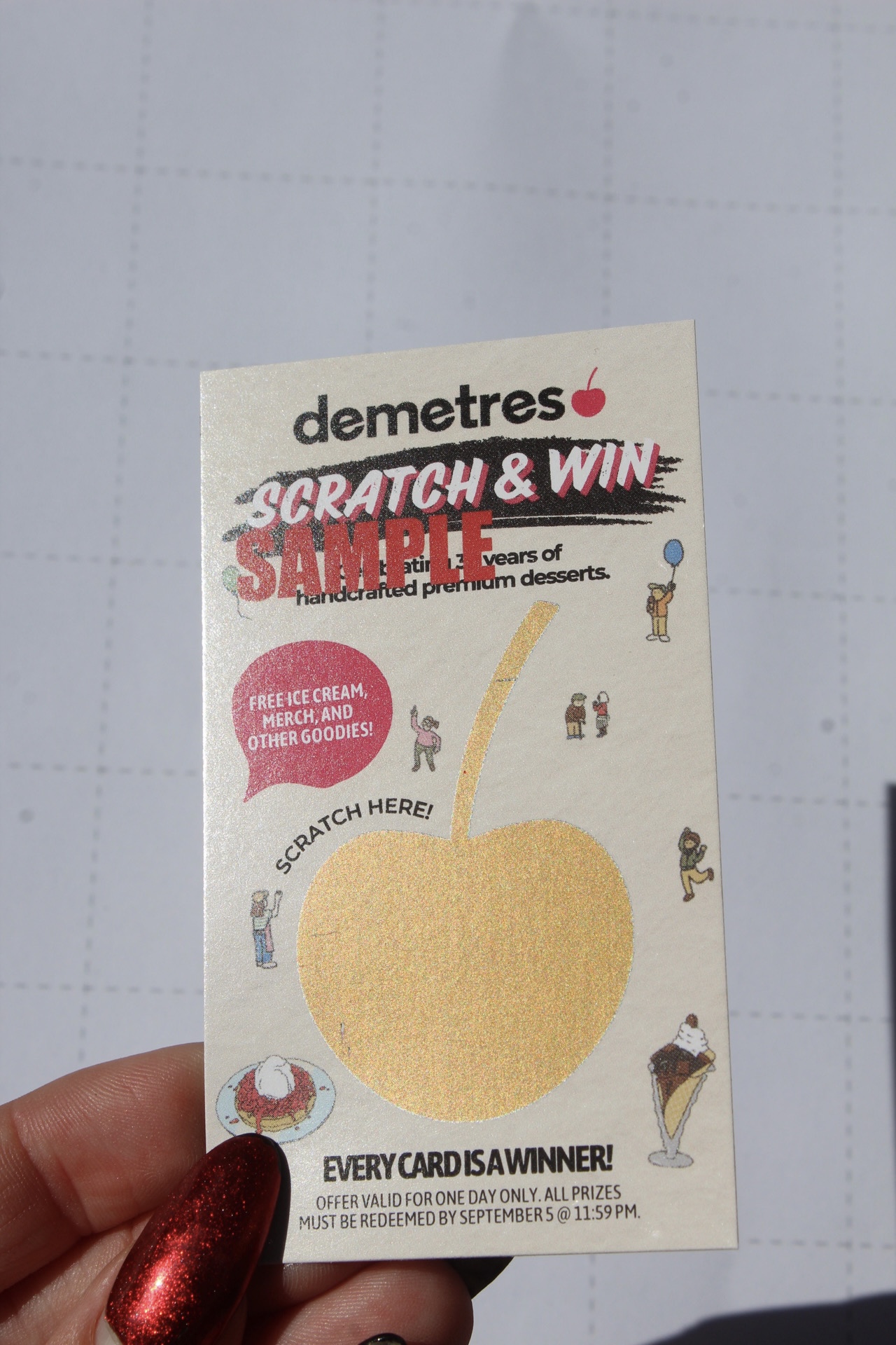 Nonprofit scratch and donate card printed for a fundraising drive