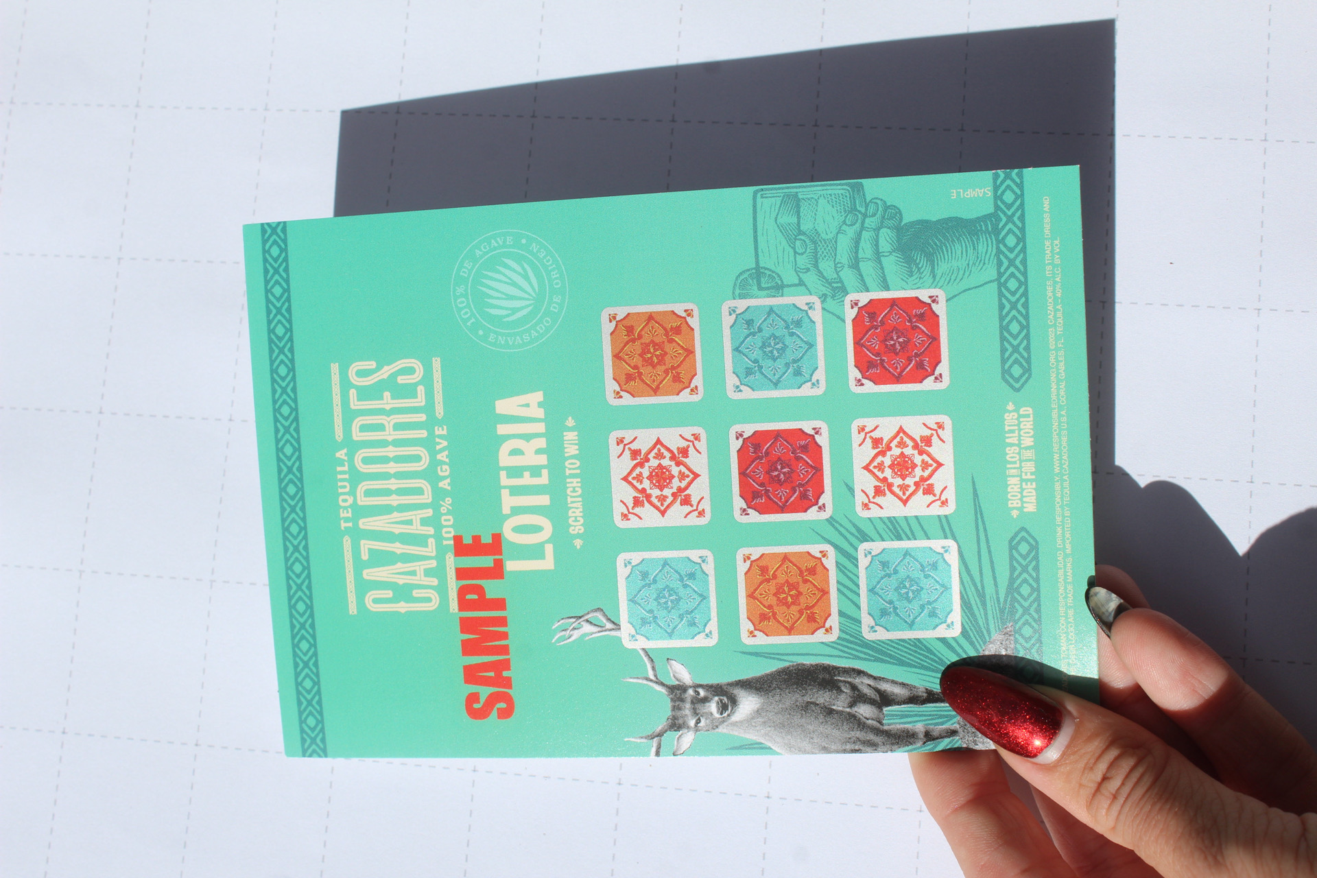 Convenience store scratch off promo card at the register