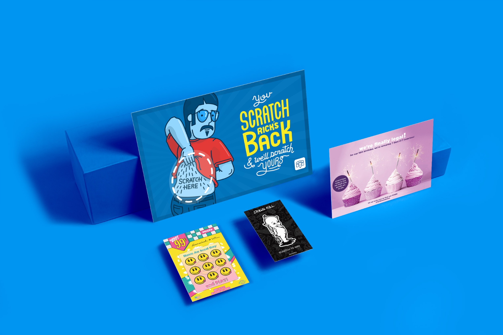 Boulevard full-color scratch off card version with four-color artwork