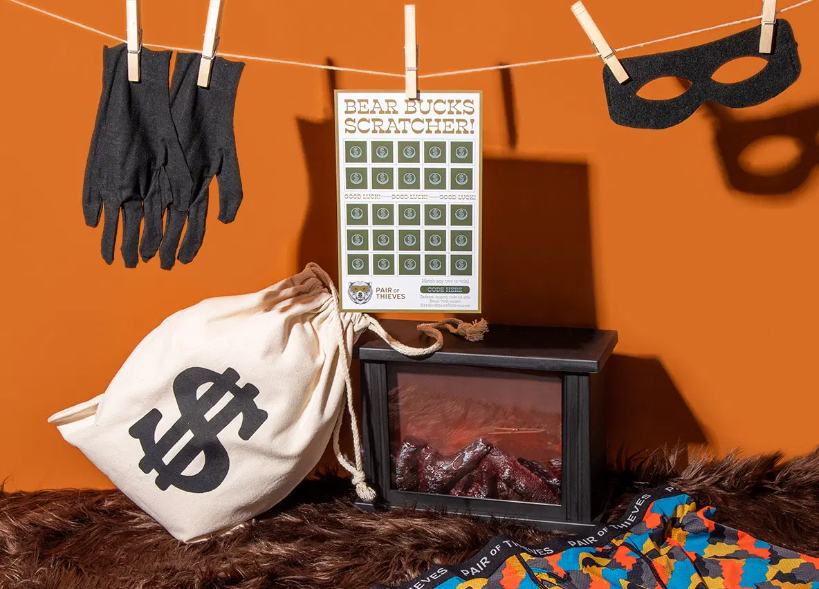Bear Bucks retail store credit scratch off card for an in-store promotion