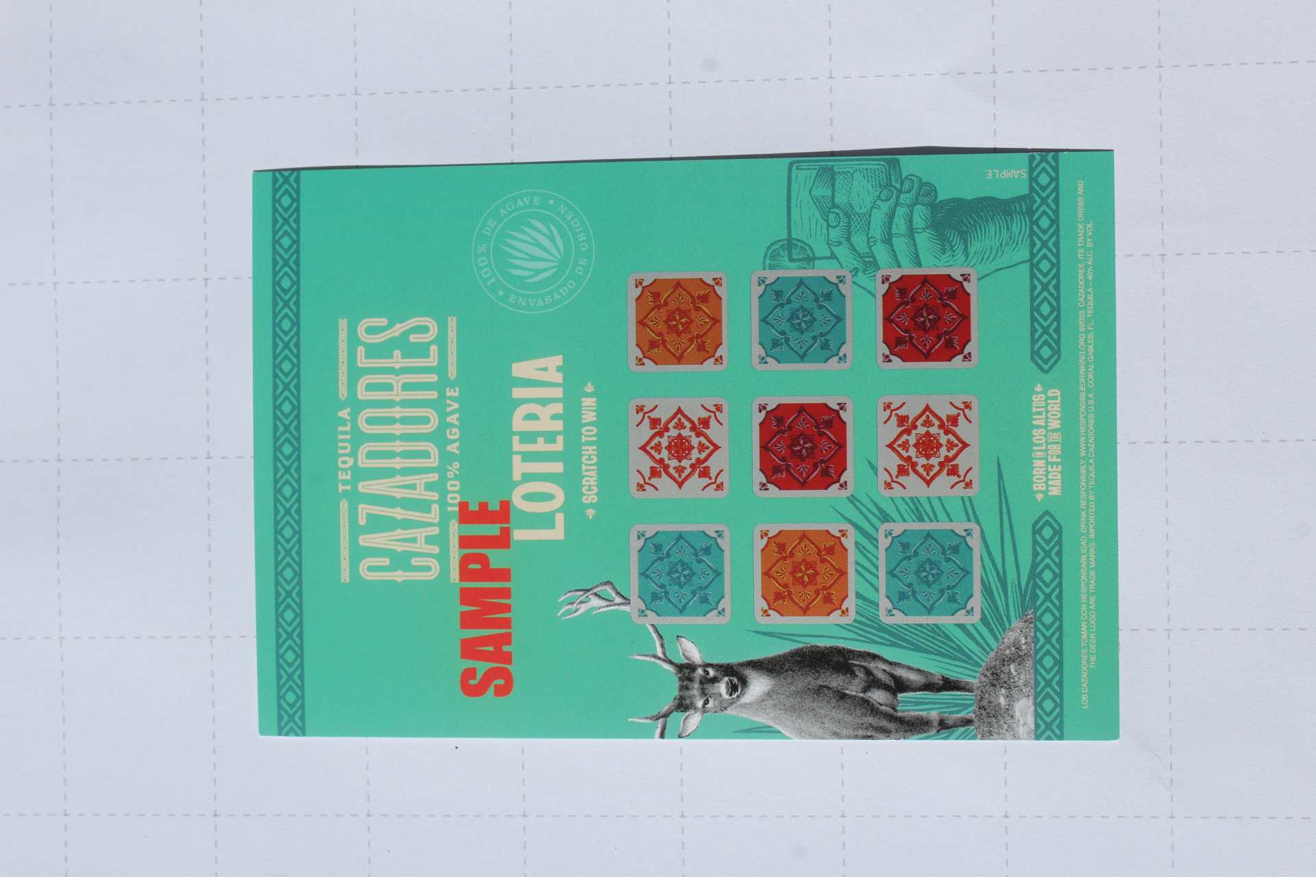 Staffing agency scratch off recruiting card